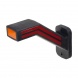 Poziční LED (tykadlo) gumové levé - červeno/bílo/oranžové, 12-24V,ECE