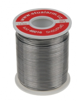 Trubičkový cín cívka 0,5kg, 1,5mm