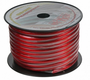 Kabel 20 mm, červeně transparentní, 25 m bal