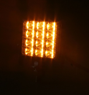 PREDATOR vnější, 10-30V, 12x2W SMD LED, oranžový, 74x74x38mm, ECE R65