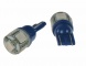 LED žárovka 12V s paticí T10 modrá, 5LED/3SMD