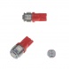 LED žárovka 12V s paticí T10 červená, 5LED/3SMD