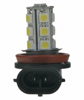 LED žárovka 12V s paticí H11, 18LED/3SMD