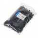 Vázací pásek černý 7 x 200 mm, 100 ks