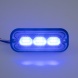 PREDATOR 3x4W LED, 12-24V, modrý, ECE R10