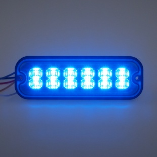 PREDATOR 12x4W LED, 12-24V, modrý, ECE R10