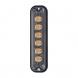 PREDATOR 12x1W LED vertikální, 12-24V, oranžový, ECE R65