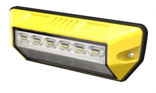 PREDATOR oranžový 6x2W + pracovní světlo, 12-24V, žlutý