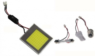 COB LED panel 37x42mm 9-32V, 48LED/0,5W