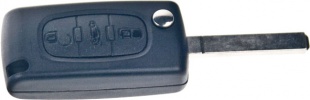 Náhr. klíč pro Peugeot 433Mhz, 3-tlačítkový