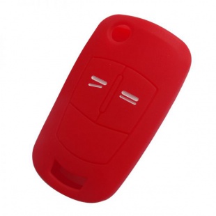 Silikonový obal pro klíč Opel 2-tlačítkový, červený