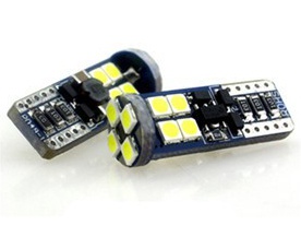 LED T10 bílá, 12-24V, 12LED/3030SMD