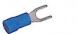 Kabelová vidlička M4 modrá, 100 ks