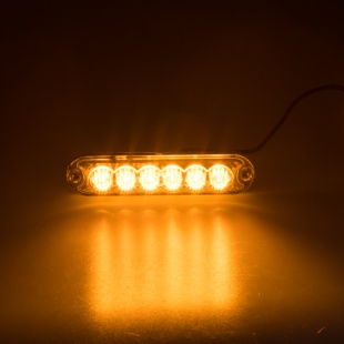 PREDATOR 6x3W LED, 12-24V, oranžový, ECE R10