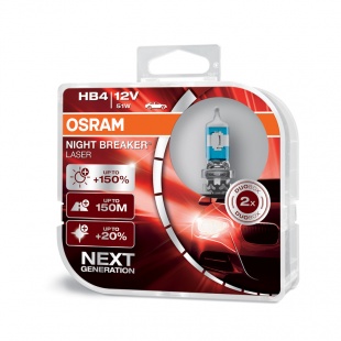 OSRAM 12V HB4 51W night breaker laser (2ks) Duo-box