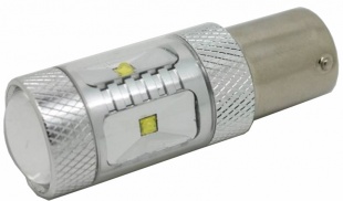 CREE LED BA15S 12-24V, 30W (6x5W) bílá