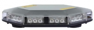 LED světelná rampa, oranžová, magnet, 30x LED 1W, ECE R10