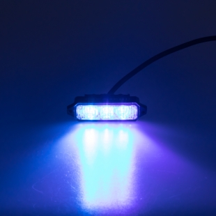 MINI PREDATOR 3x1W LED, 12-24V, modrý
