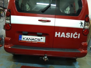 Tažné zařízení Citroen Berlingo II,III 08- / Peugeot Partner II,Rifter / Opel Combo, bajonet