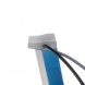 LED silikonový extra plochý pásek modrý 12 V, 60 cm