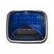Výstražné LED světlo obdélníkové s přísvitem, 12/24V, modré, R65