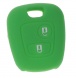 Silikonový obal pro klíč Peugeot/Citroën, 2-tlačítkový, zelený