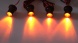 LED stroboskop oranžový 4ks 1W
