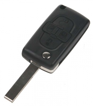 Náhr. klíč pro Peugeot 433Mhz, 4-tlačítkový