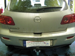 Tažné zařízení Mazda 3 Gália pevný čep 2 šrouby ze strany