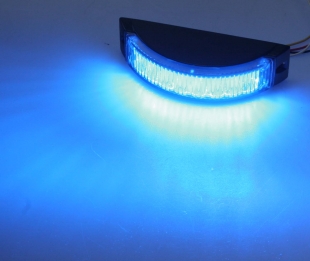 Výstražné LED světlo vnější, modré, 12-24V