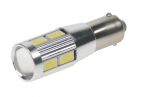 LED BA9s bílá, 12-24V, 10LED/5730SMD