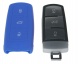 Silikonový obal pro klíč VW 3-tlačítkový, modrý