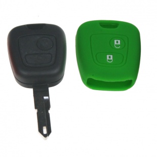 Silikonový obal pro klíč Citroen 2-tlačítkový, zelený
