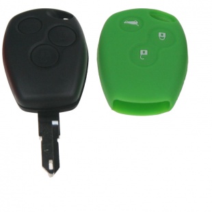 Silikonový obal pro klíč Renault 3-tlačítkový, zelený