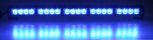 LED světelná alej, 20x LED 3W, modrá 580mm, ECE R10