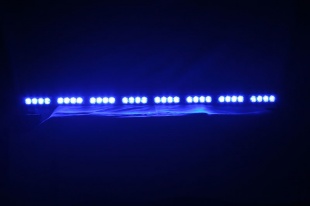 LED alej voděodolná (IP66) 12-24V, 32x LED 1W, modrá 955mm